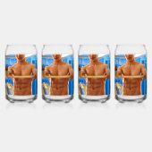 SlipperyJoe Musculus man abs locker Raum gekachelt Dosenglas (Vorderseite)