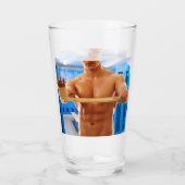 SlipperyJoe Musculus man abs locker Raum gekachelt Glas (Rückseite)