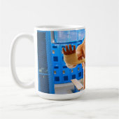 SlipperyJoe Musculus man abs locker Raum gekachelt Kaffeetasse (Links)