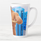 SlipperyJoe Musculus man abs locker Raum gekachelt Milchtasse (Rechts)