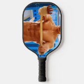 SlipperyJoe Musculus man abs locker Raum gekachelt Pickleball Schläger (Vorderseite)