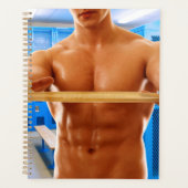 SlipperyJoe Musculus man abs locker Raum gekachelt Planer (Vorderseite)