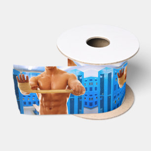 SlipperyJoe Musculus man abs locker Raum gekachelt Satinband