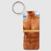SlipperyJoe Musculus man abs locker Raum gekachelt Schlüsselanhänger (Vorderseite)