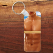 SlipperyJoe Musculus man abs locker Raum gekachelt Schlüsselanhänger (Vorderseite)