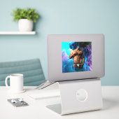 SlipperyJoe Muskel-Unterhosen-Wulst lebhaft h Aufkleber (Laptop auf Schreibtisch)