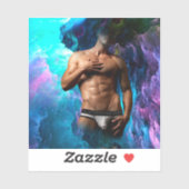 SlipperyJoe Muskel-Unterhosen-Wulst lebhaft h Aufkleber (Blatt)