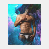 SlipperyJoe Muskel-Unterhosen-Wulst lebhaft h Fleecedecke (Vorderseite)