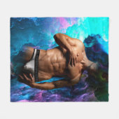 SlipperyJoe Muskel-Unterhosen-Wulst lebhaft h Fleecedecke (Vorderseite (Horizontal))