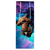 SlipperyJoe Muskel-Unterhosen-Wulst lebhaft h Geschenktüte Für Weinflaschen (Vorderseite)