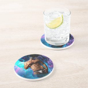 SlipperyJoe Muskel-Unterhosen-Wulst lebhaft h Getränkeuntersetzer