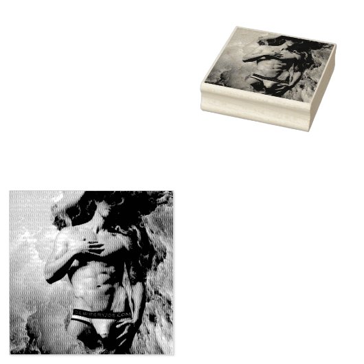 SlipperyJoe Muskel-Unterhosen-Wulst lebhaft h Gummistempel (Stempel)