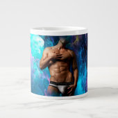 SlipperyJoe Muskel-Unterhosen-Wulst lebhaft h Jumbo-Tasse (Vorderseite)