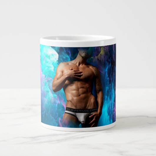 SlipperyJoe Muskel-Unterhosen-Wulst lebhaft h Jumbo-Tasse (Vorderseite)