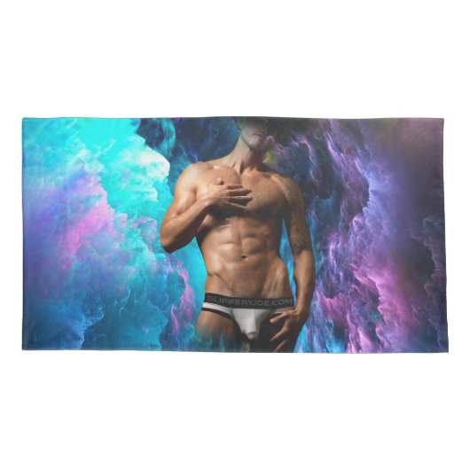 SlipperyJoe Muskel-Unterhosen-Wulst lebhaft h Kissenbezug (Rückseite)