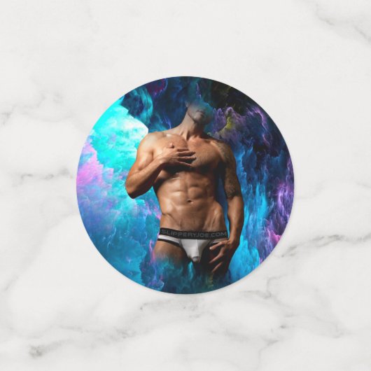 SlipperyJoe Muskel-Unterhosen-Wulst lebhaft h Konfetti (Klein Vorderseite)