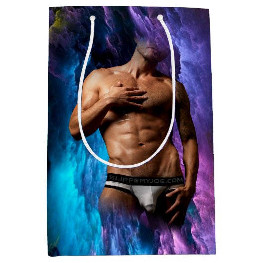 SlipperyJoe Muskel-Unterhosen-Wulst lebhaft h Mittlere Geschenktüte (Vorderseite)