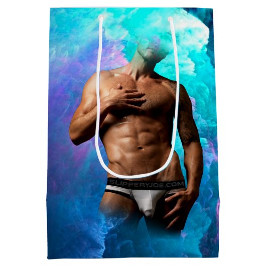 SlipperyJoe Muskel-Unterhosen-Wulst lebhaft h Mittlere Geschenktüte (Rückseite)