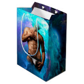 SlipperyJoe Muskel-Unterhosen-Wulst lebhaft h Mittlere Geschenktüte (Rückseite Schrägansicht)