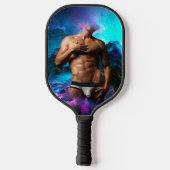 SlipperyJoe Muskel-Unterhosen-Wulst lebhaft h Pickleball Schläger (Rückseite)