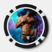 SlipperyJoe Muskel-Unterhosen-Wulst lebhaft h Pokerchips (Rückseite)