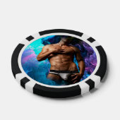 SlipperyJoe Muskel-Unterhosen-Wulst lebhaft h Pokerchips (Einzeln)