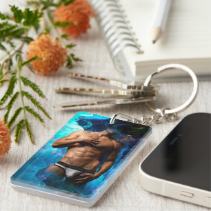 SlipperyJoe Muskel-Unterhosen-Wulst lebhaft h Schlüsselanhänger