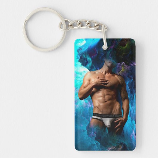 SlipperyJoe Muskel-Unterhosen-Wulst lebhaft h Schlüsselanhänger (Vorderseite)