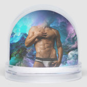 SlipperyJoe Muskel-Unterhosen-Wulst lebhaft h Schneekugeln (Vorderseite)