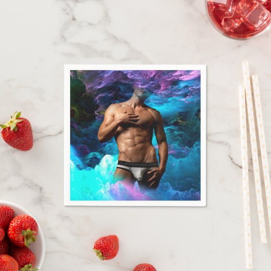 SlipperyJoe Muskel-Unterhosen-Wulst lebhaft h Serviette (Beispiel)