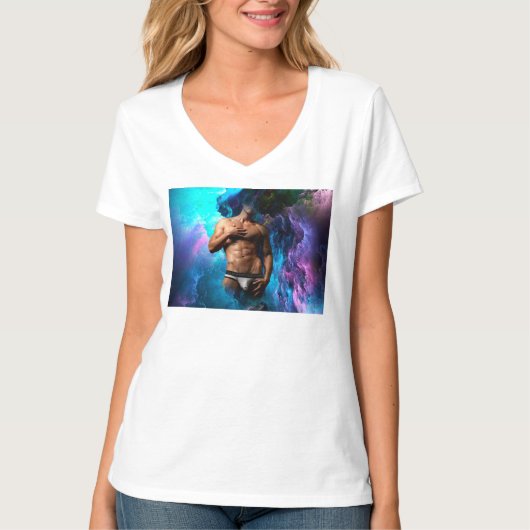 SlipperyJoe Muskel-Unterhosen-Wulst lebhaft h T-Shirt (Vorderseite)