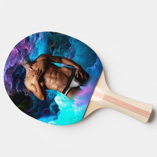 SlipperyJoe Muskel-Unterhosen-Wulst lebhaft h Tischtennis Schläger (Seitenansicht)