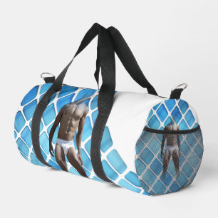 SlipperyJoe muskulöser Mann sechs Packungen abs mä Duffle Bag