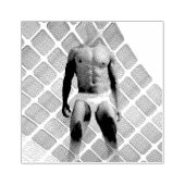 SlipperyJoe muskulöser Mann sechs Packungen abs mä Gummistempel (Prägung)