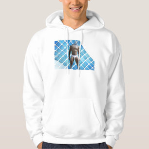 SlipperyJoe muskulöser Mann sechs Packungen abs mä Hoodie