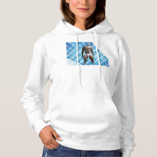 SlipperyJoe muskulöser Mann sechs Packungen abs mä Hoodie