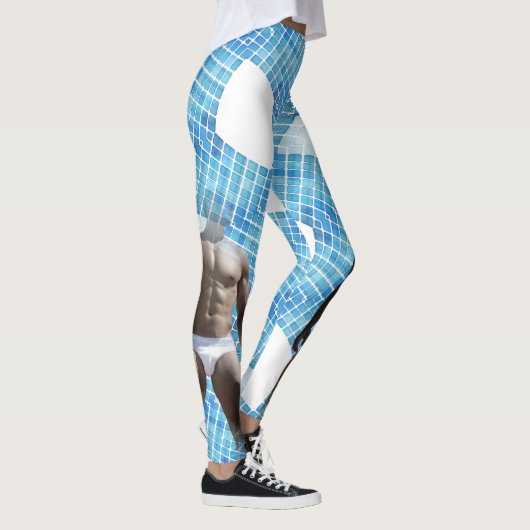 SlipperyJoe muskulöser Mann sechs Packungen abs mä Leggings (Rechts)