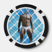SlipperyJoe muskulöser Mann sechs Packungen abs mä Pokerchips (Rückseite)