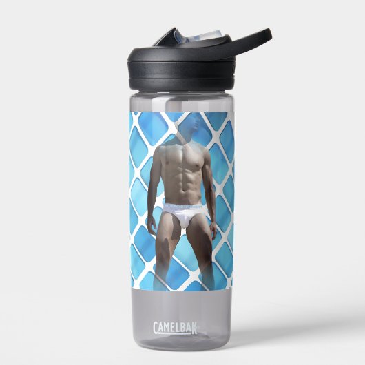 SlipperyJoe muskulöser Mann sechs Packungen abs mä Trinkflasche (Links)