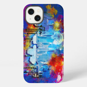 SlipperyJoe NYC Graffiti Mond umgeben von wirbelnd iPhone 13 Hülle