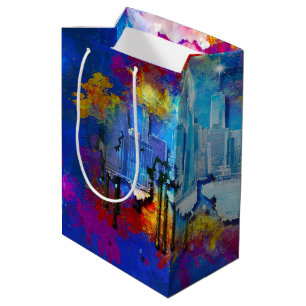SlipperyJoe NYC Graffiti Mond umgeben von wirbelnd Mittlere Geschenktüte
