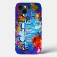 SlipperyJoe NYC Graffiti-Moon umringt wirbelnd