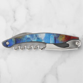 SlipperyJoe NYC Graffiti-Moon umringt wirbelnd Kellnermesser (Rückseite)