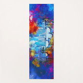 SlipperyJoe NYC Graffiti-Moon umringt wirbelnd Yogamatte (Vorderseite)