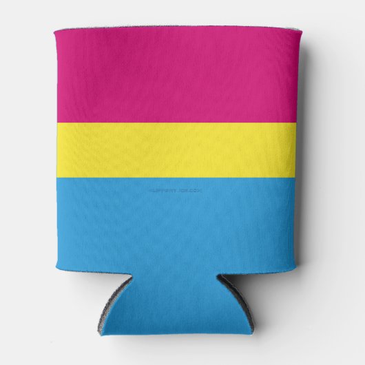 SlipperyJoe pansexual Stolz Fahne rosa Bernstein Dosenkühler (Vorderseite)