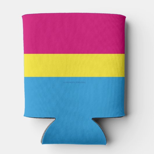 SlipperyJoe pansexual Stolz Fahne rosa Bernstein Dosenkühler (Rückseite)