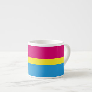 SlipperyJoe pansexual Stolz Fahne rosa Bernstein Espressotasse