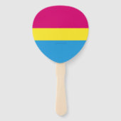 SlipperyJoe pansexual Stolz Fahne rosa Bernstein Fächer (Vorderseite)