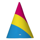 SlipperyJoe pansexual Stolz Fahne rosa Bernstein Partyhütchen (Rechts)