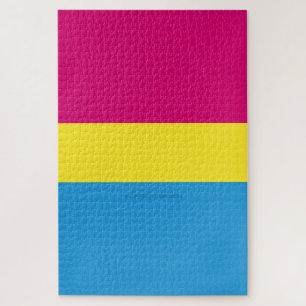 SlipperyJoe pansexual Stolz Fahne rosa Bernstein Puzzle